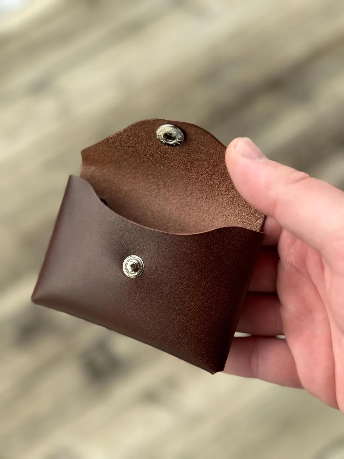 Personalized Leather Card Holder