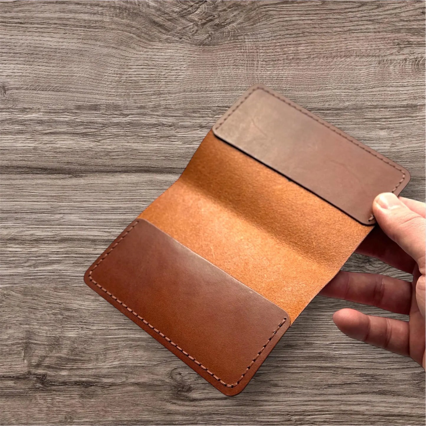 Personalized Leather holder for American passport