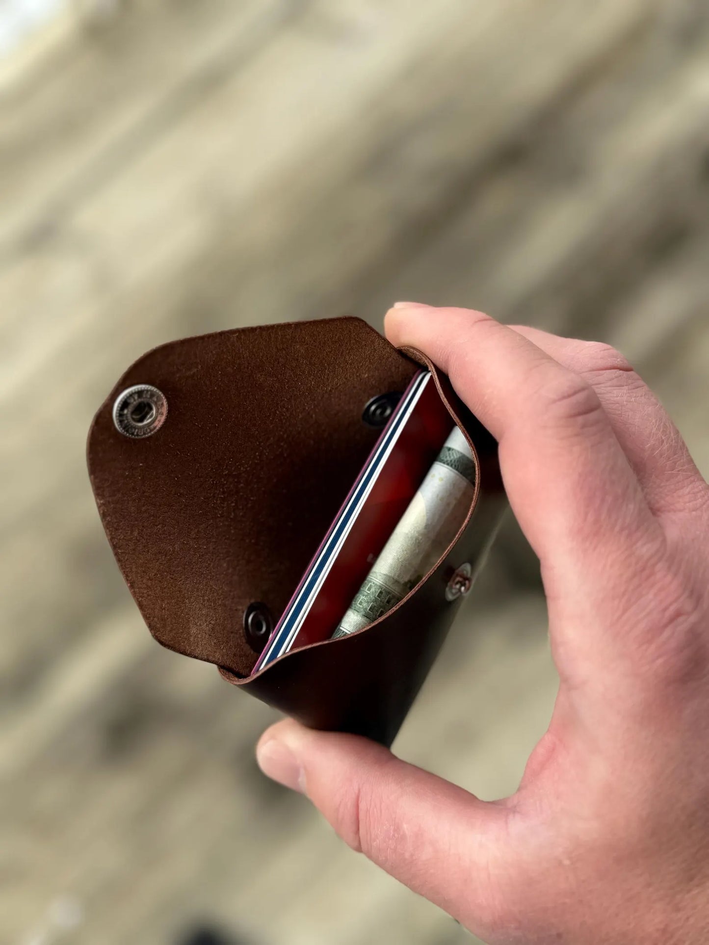 Personalized Leather Card Holder