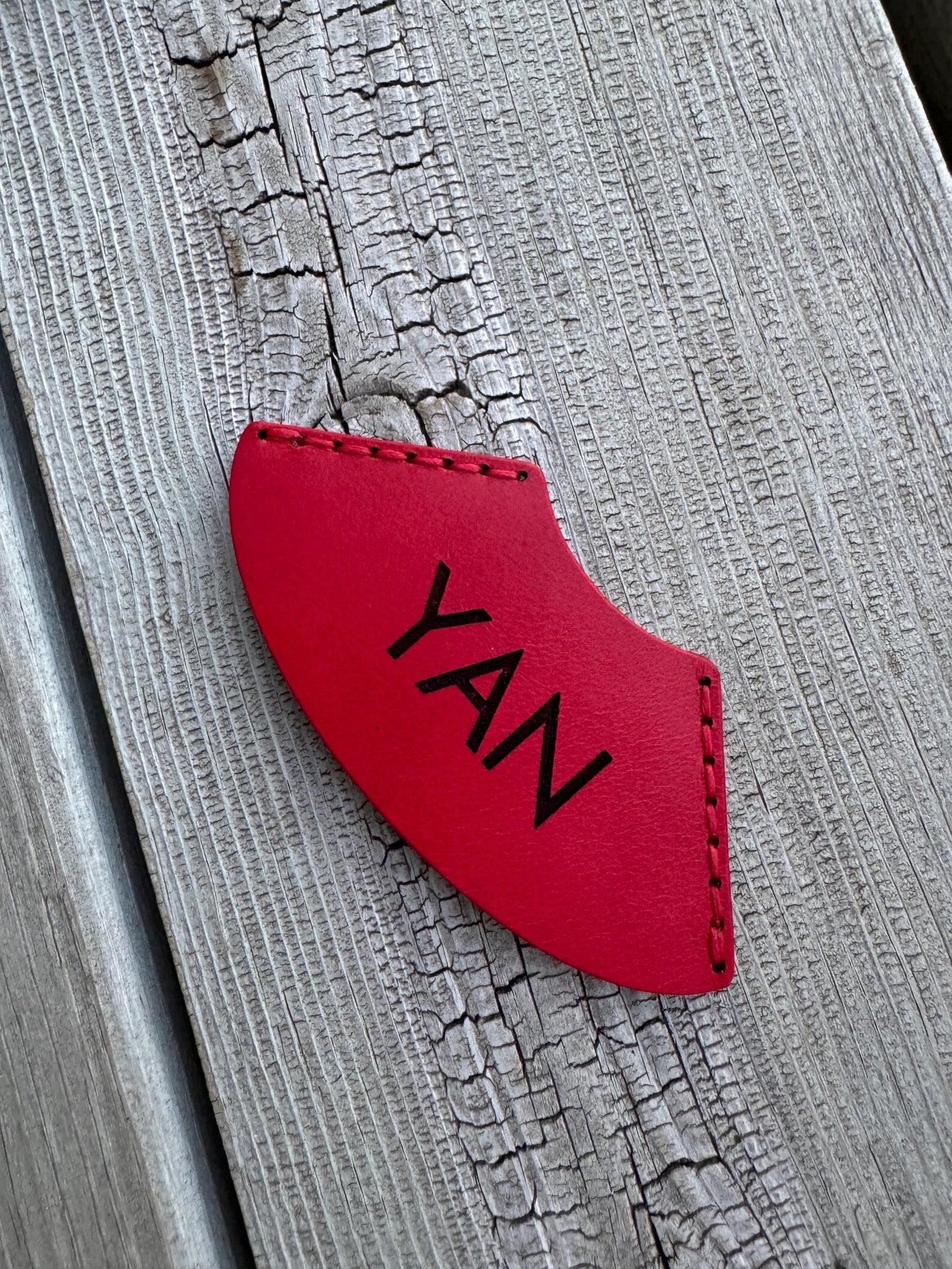 Leather Bookmark with Initials